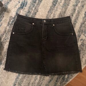 Wild Fable Black Denim Mini Skirt